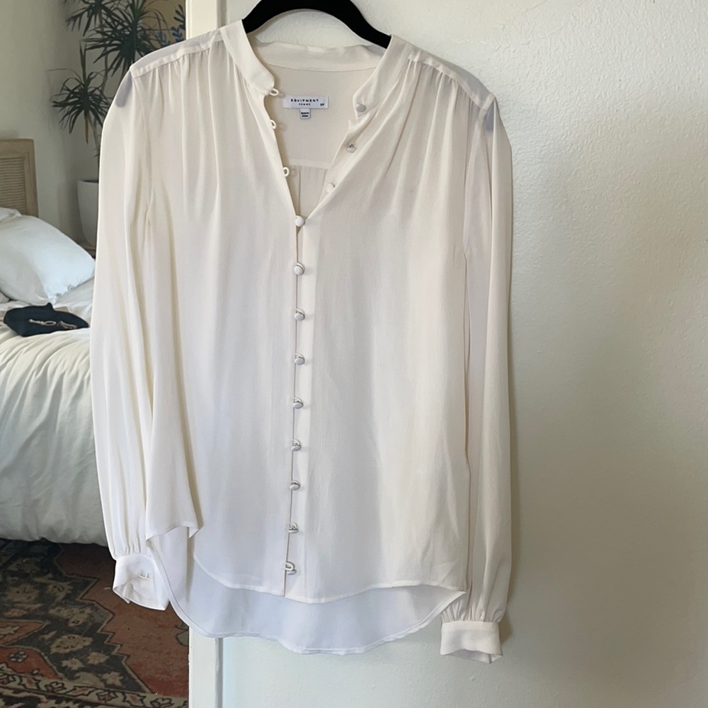 Equipment Femme White Blouse